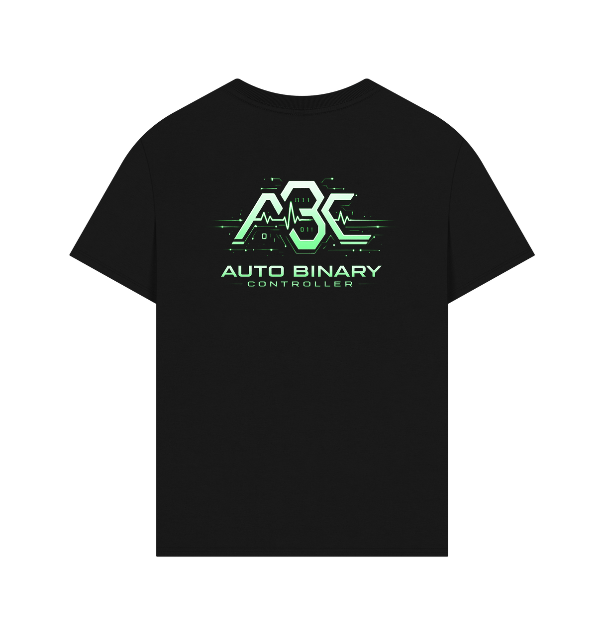 Black Printed T-shirt Back