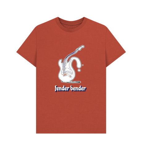 Rust \"Fender Bender\" Liquid Stratocaster T-Shirt