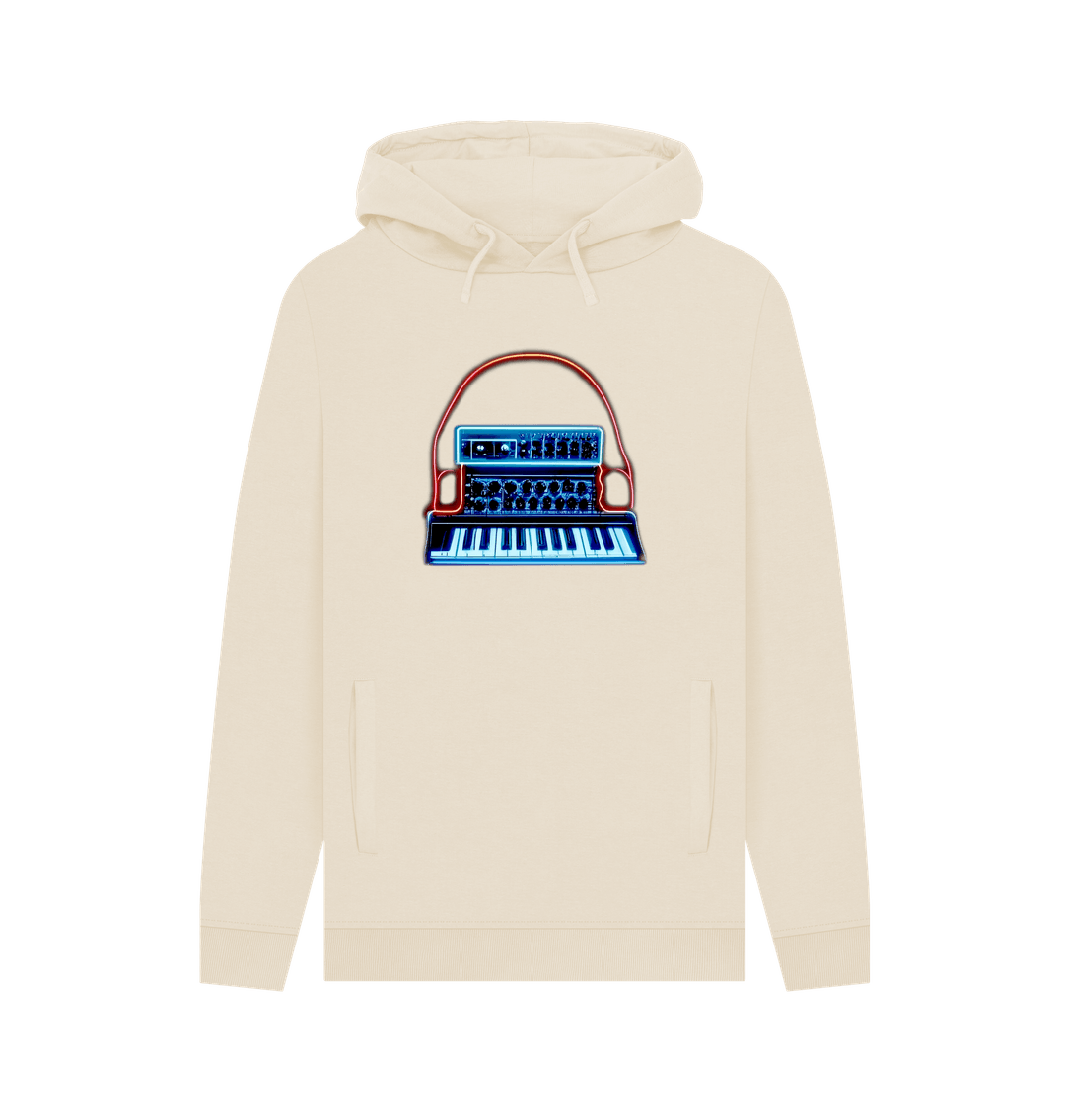 Oat Neon Moog Style Synth Mens Hoodie