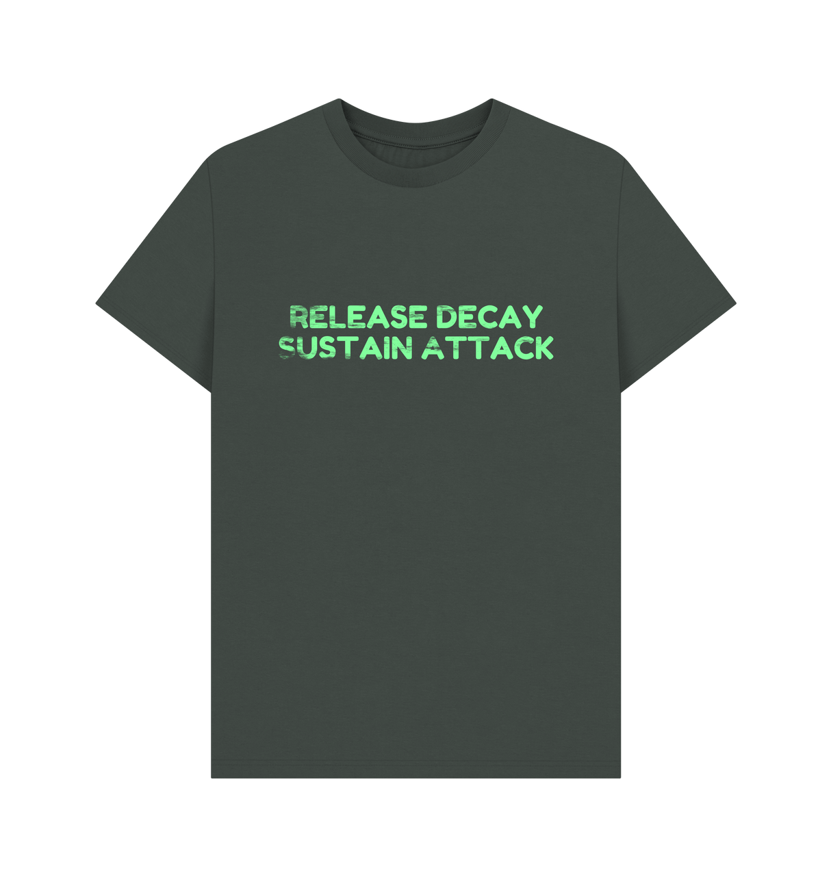 Dark Grey Printed T-shirt Front