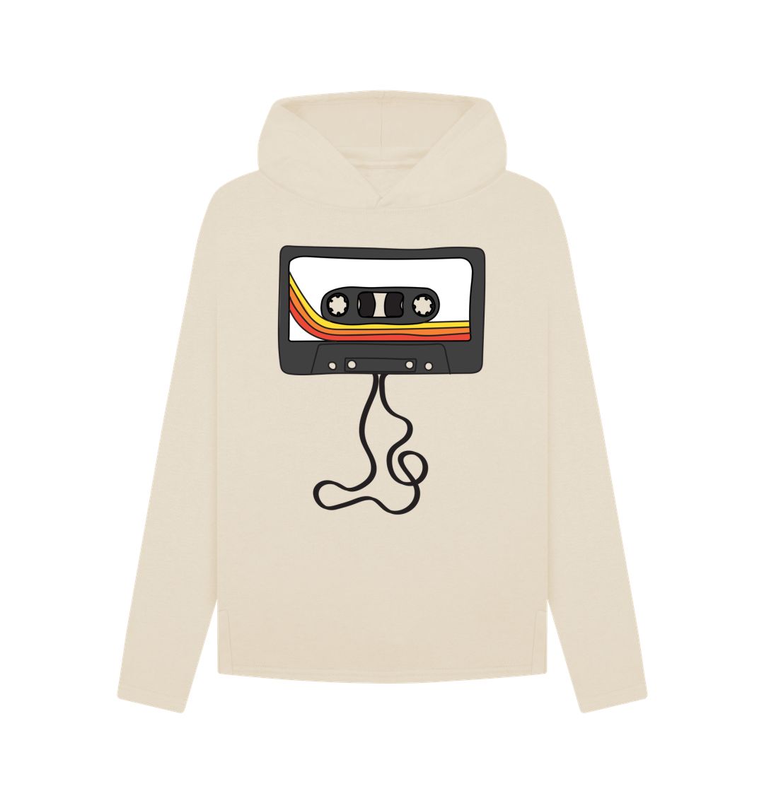 Oat Womens Unwound Cassette Graphic Hoodie