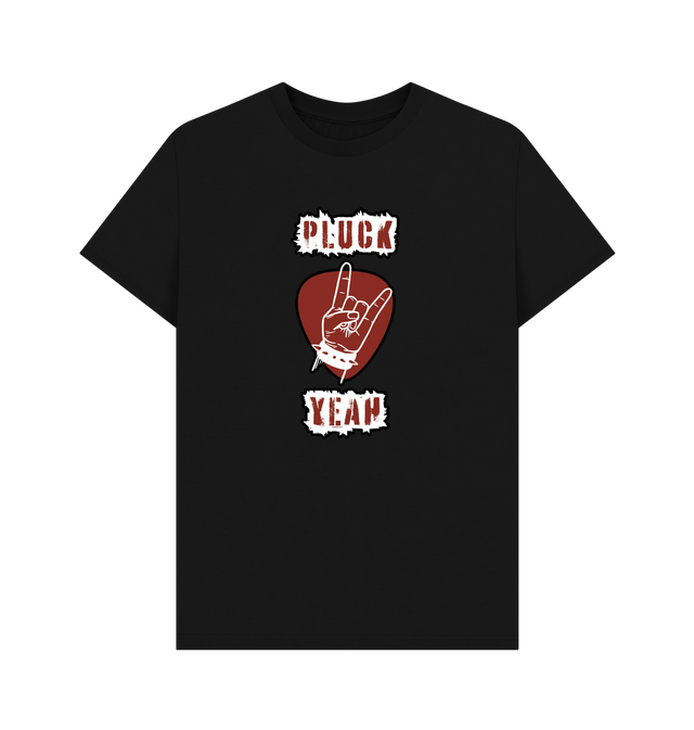 Black \"Pluck Yeah\" Graphic Mens T-Shirt