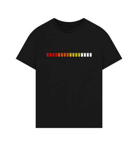 Black Printed T-shirt Front