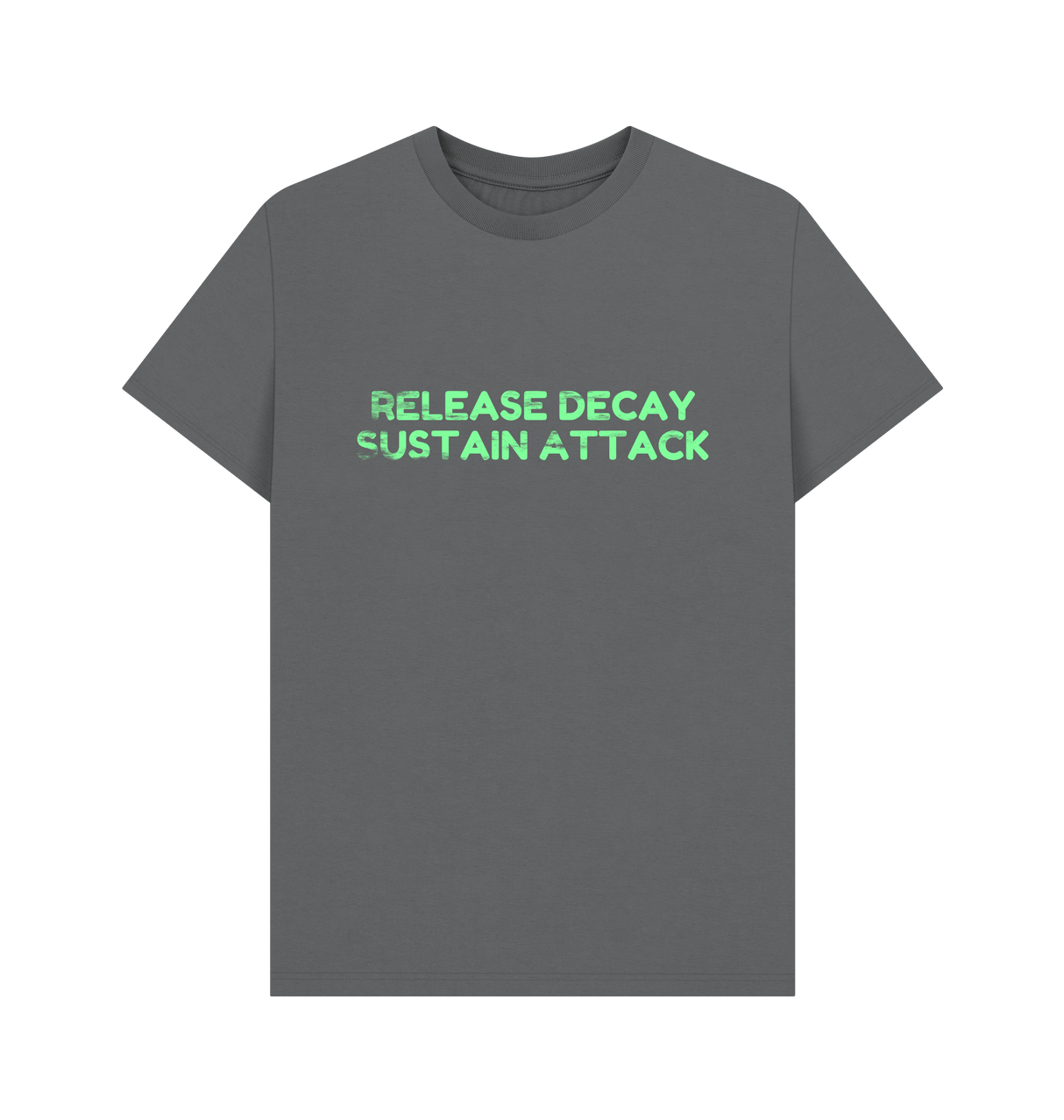 Slate Grey Printed T-shirt Front