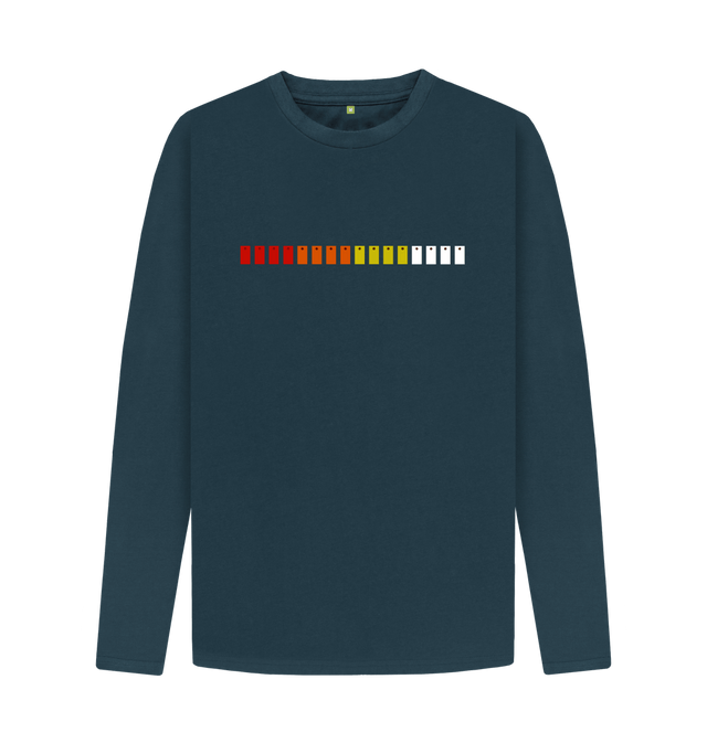 Denim Blue TR-808 Pads Mens Long Sleeve T-Shirt