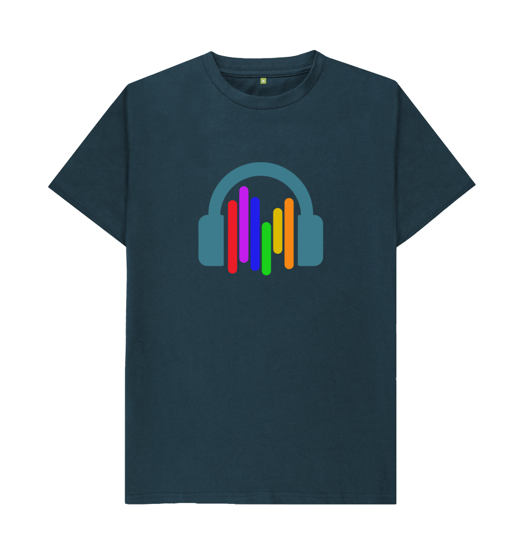 Denim Blue Printed T-shirt Front