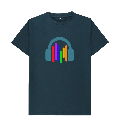 Denim Blue Printed T-shirt Front