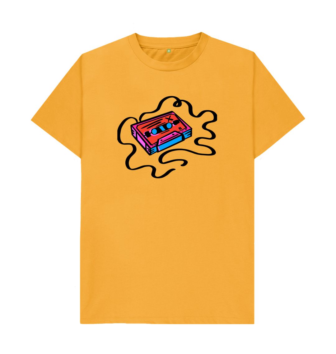 Mustard Marker Pen Cassette Illustration T-Shirt
