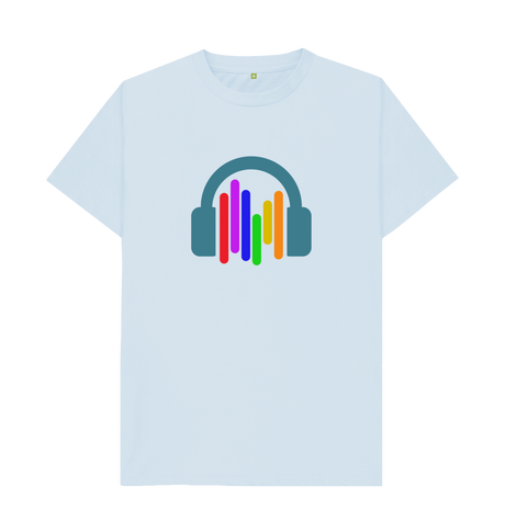 Sky Blue Printed T-shirt Front