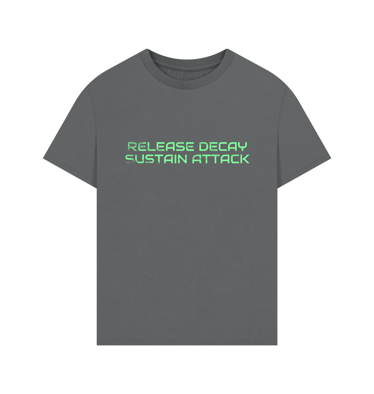 Slate Grey Printed T-shirt Front