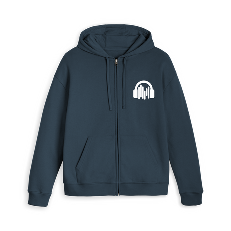 Navy Zip hoody Front