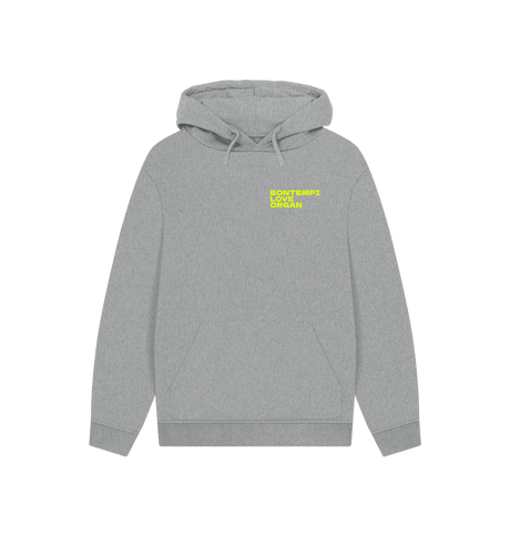 Athletic Grey Bontempi Love Organ Unisex Hoodie with pocket logo