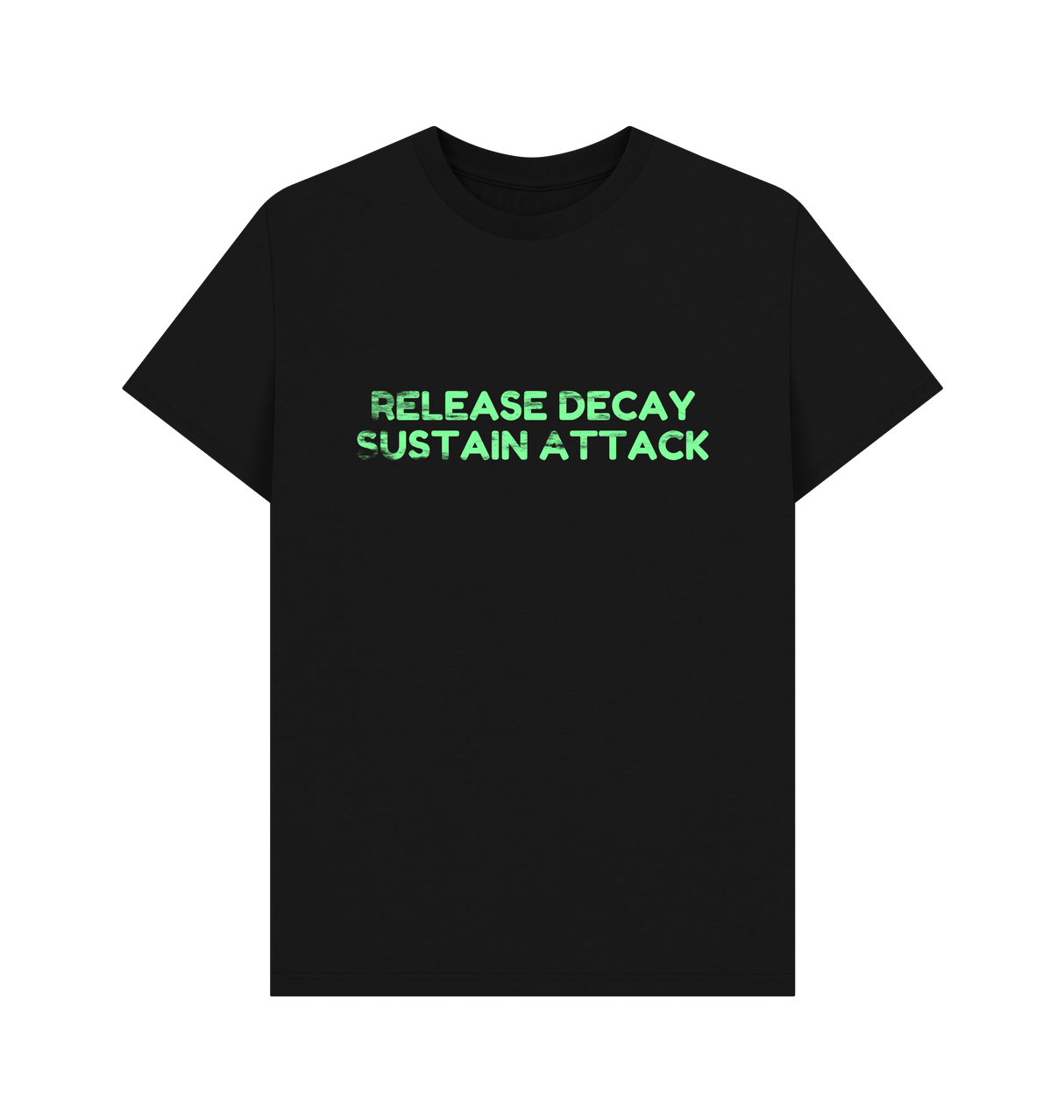 Black Printed T-shirt Front