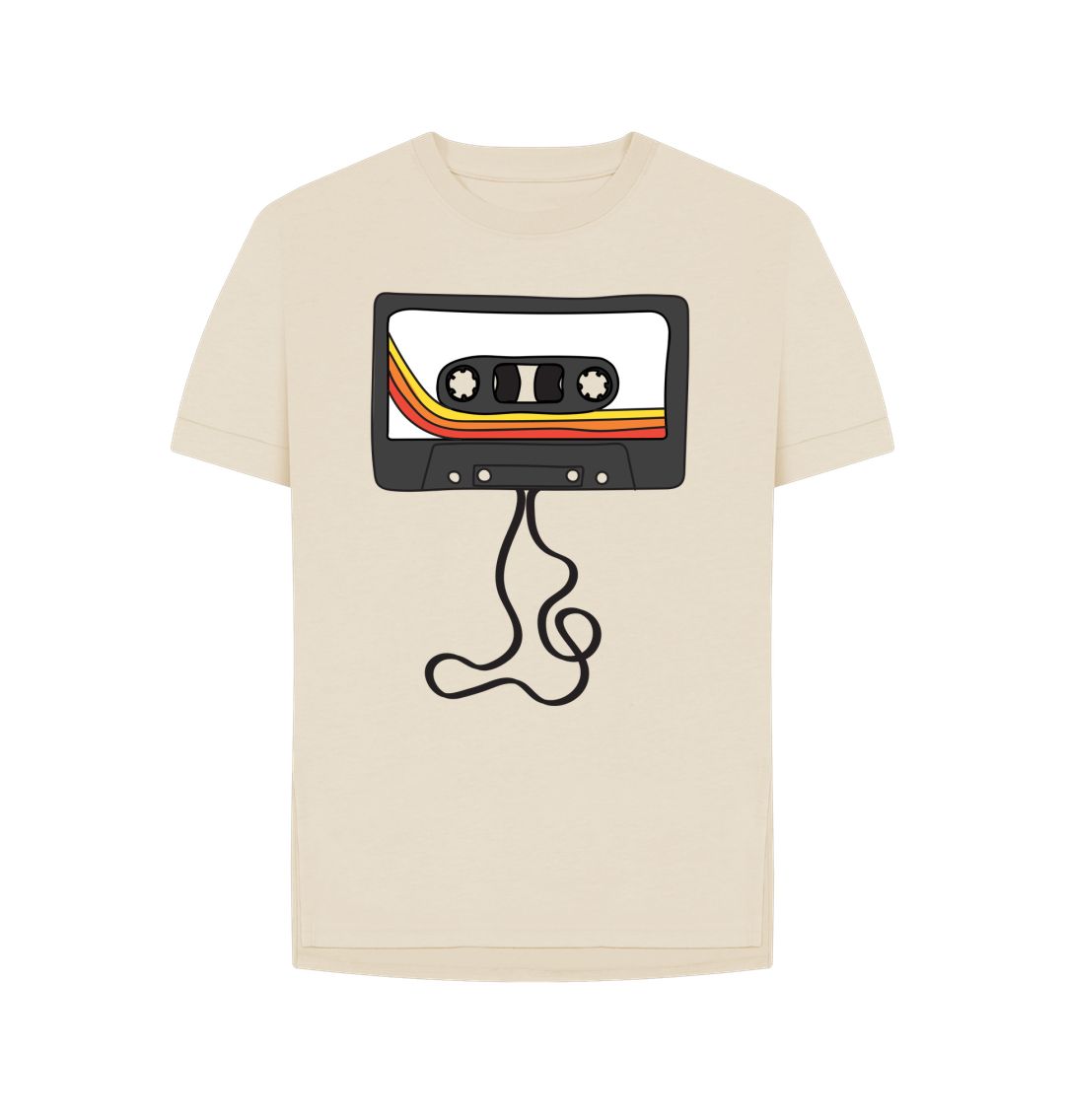 Oat Womens Unwound Cassette Graphic T-Shirt