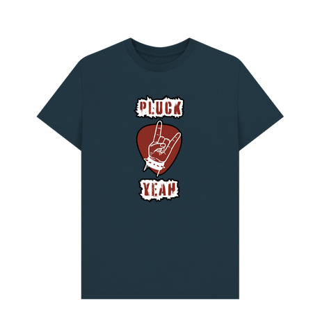 Denim Blue \"Pluck Yeah\" Graphic Mens T-Shirt