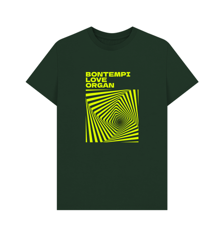 Evergreen Bontempi Love Organ Green & Green Graphic Mens T-Shirt