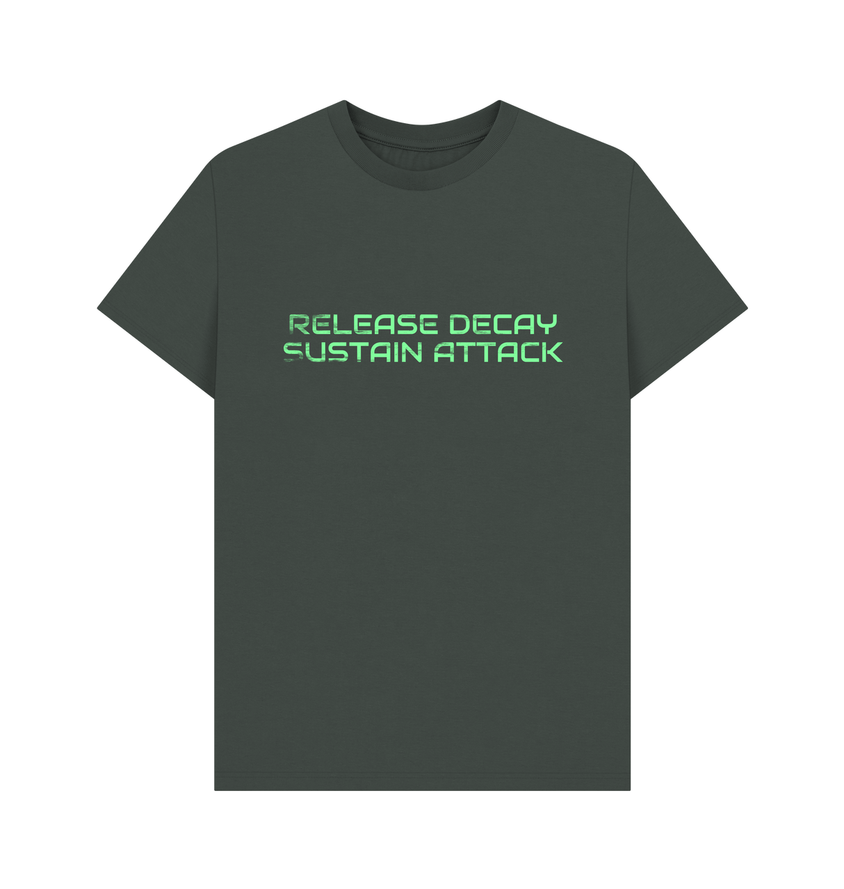 Dark Grey Printed T-shirt Front