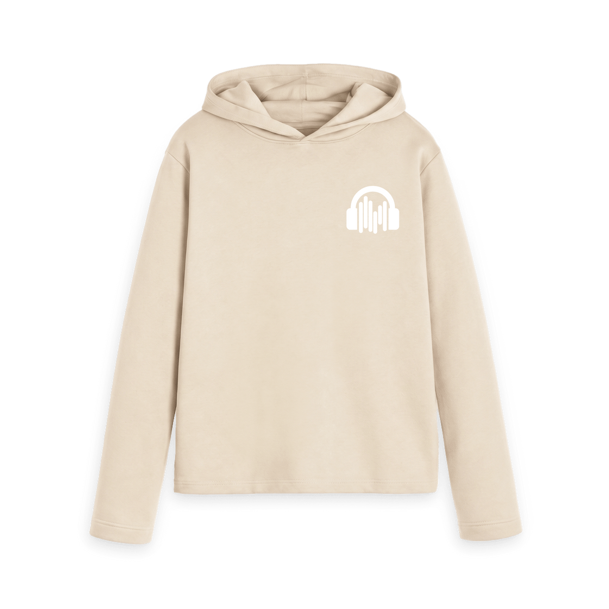 Oat Printed Hoody Front