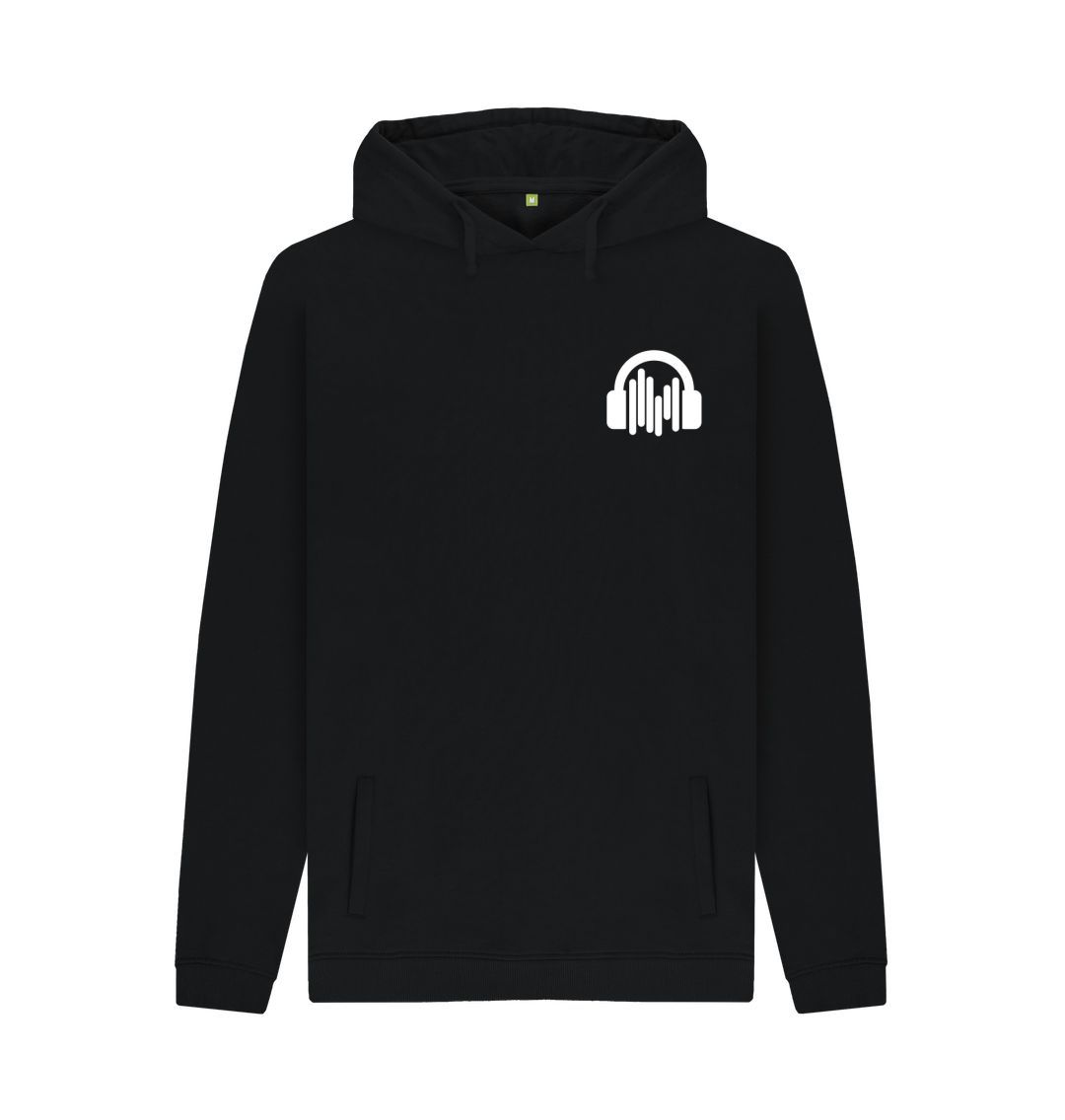 Black Mens Sound Shirts Hoodie w\/ pocket logo