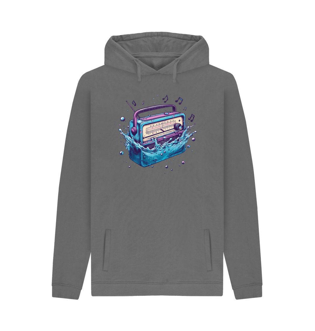 Slate Grey Men's Sync Or Swim Hoodie