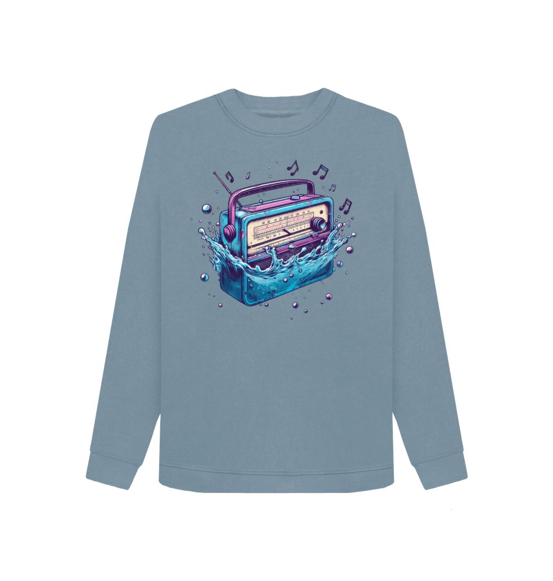 Stone Blue Women's Sync Or Swim Sweatshirt