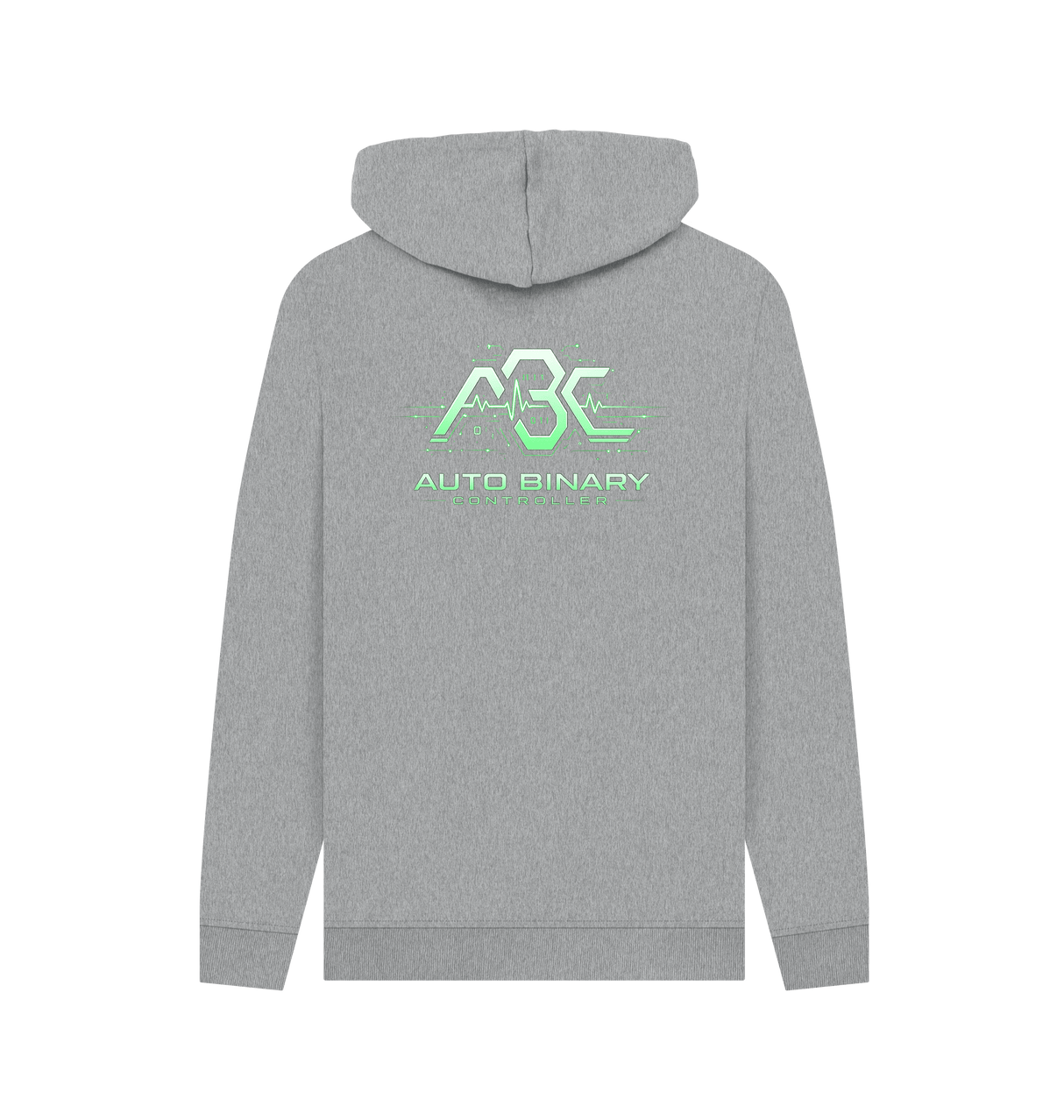 Light Heather Printed Hoody Back