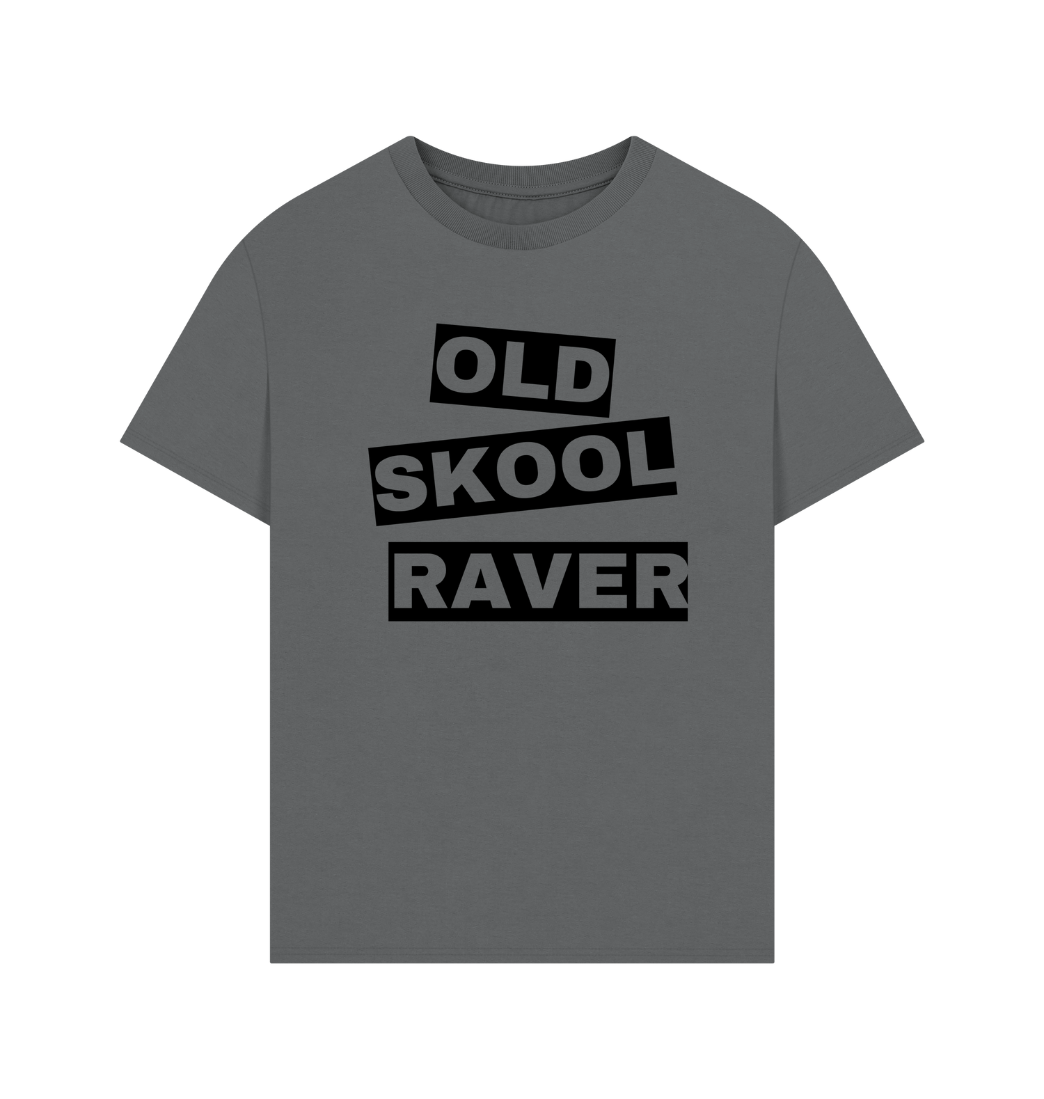 Slate Grey Printed T-shirt Front