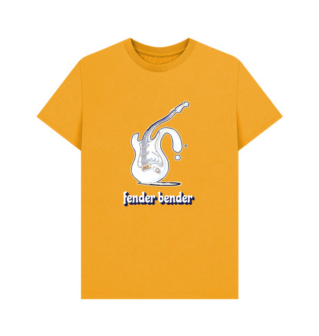 Mustard \"Fender Bender\" Liquid Stratocaster T-Shirt