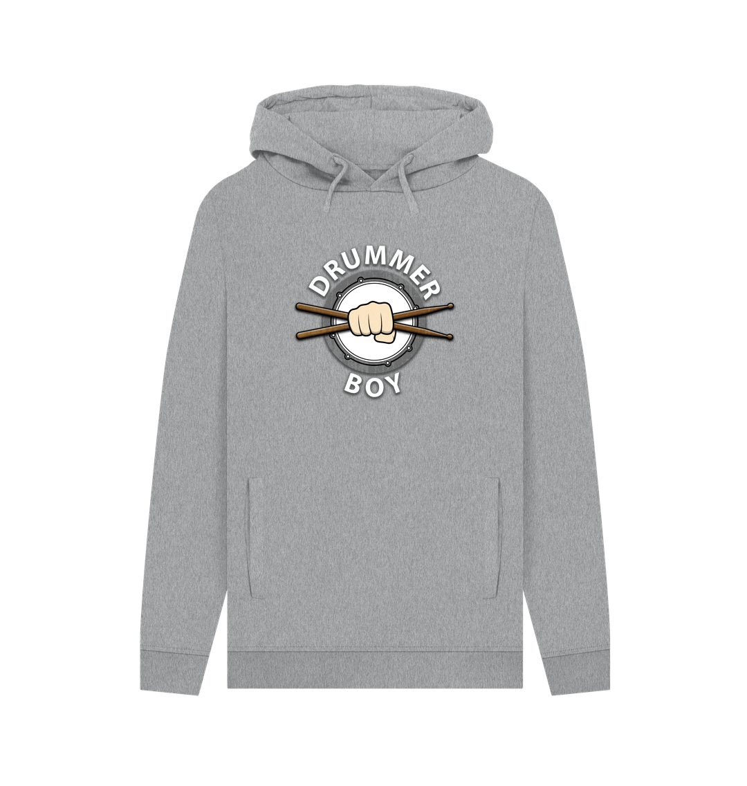 Light Heather \"Drummer Boy Mens Pullover Hoodie
