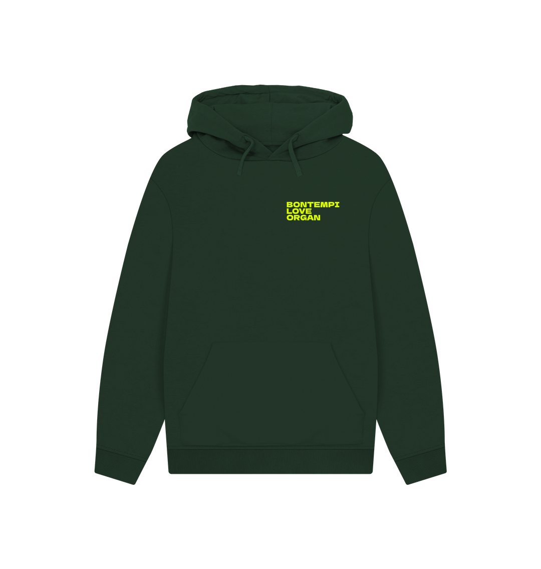 Evergreen Bontempi Love Organ Unisex Hoodie with pocket logo