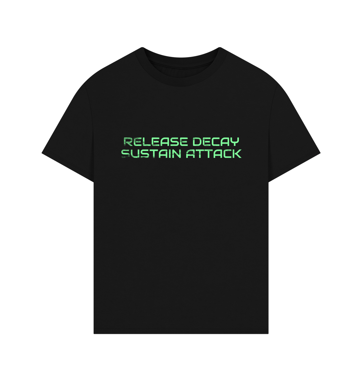 Black Printed T-shirt Front