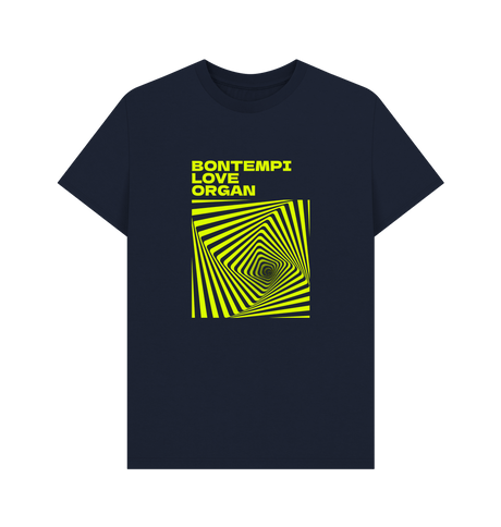 Navy Blue Bontempi Love Organ Green & Green Graphic Mens T-Shirt