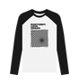 Black-White Bontempi Love Organ Black & White Graphic Mens Baseball Shirt