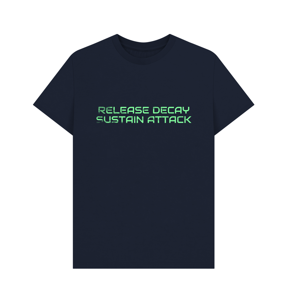 Navy Blue Printed T-shirt Front