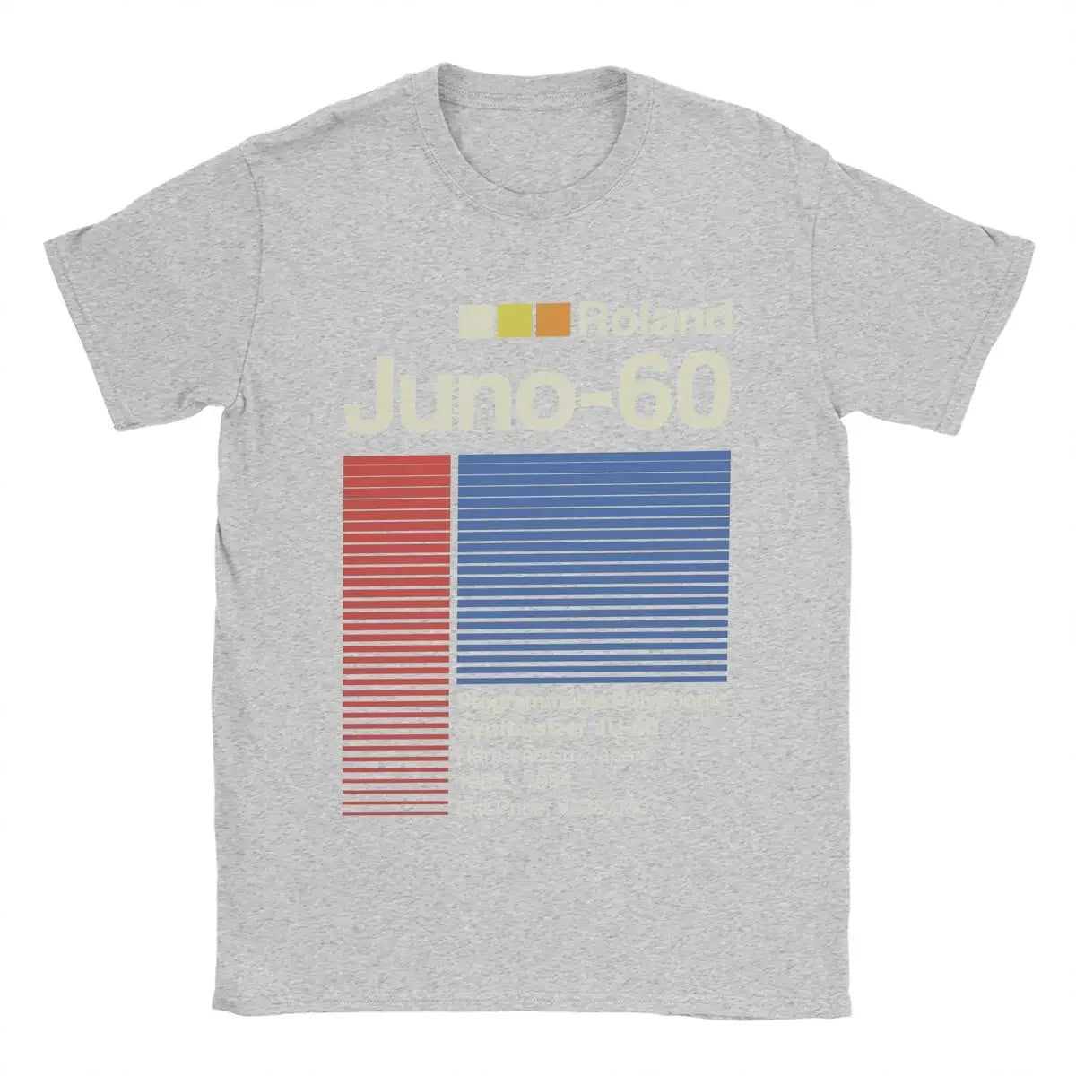 Roland Juno 60 Synthesiser Horizontal Logo T-Shirt
