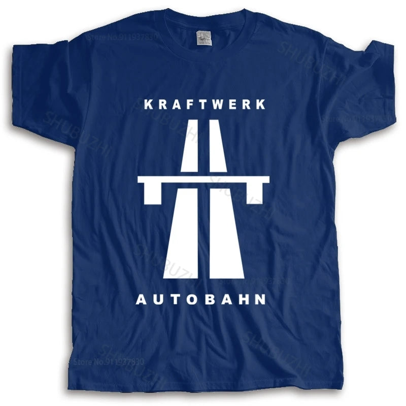Kraftwerk Autobahn Mens T-Shirt with White Print