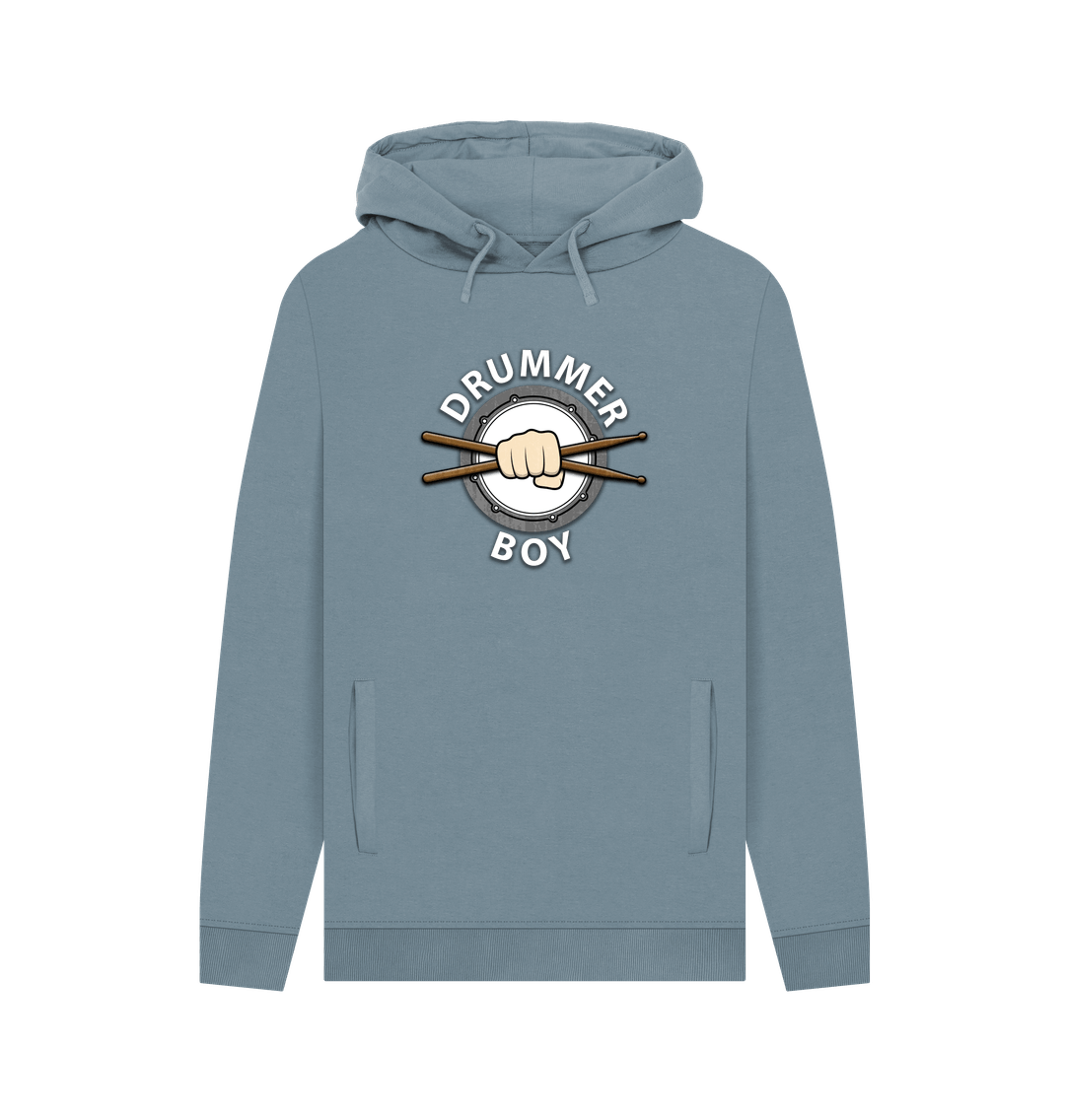 Stone Blue \"Drummer Boy Mens Pullover Hoodie