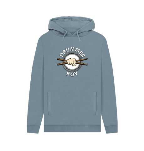 Stone Blue \"Drummer Boy Mens Pullover Hoodie