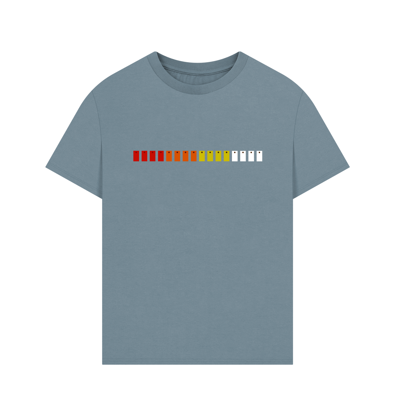 Stone Blue Printed T-shirt Front
