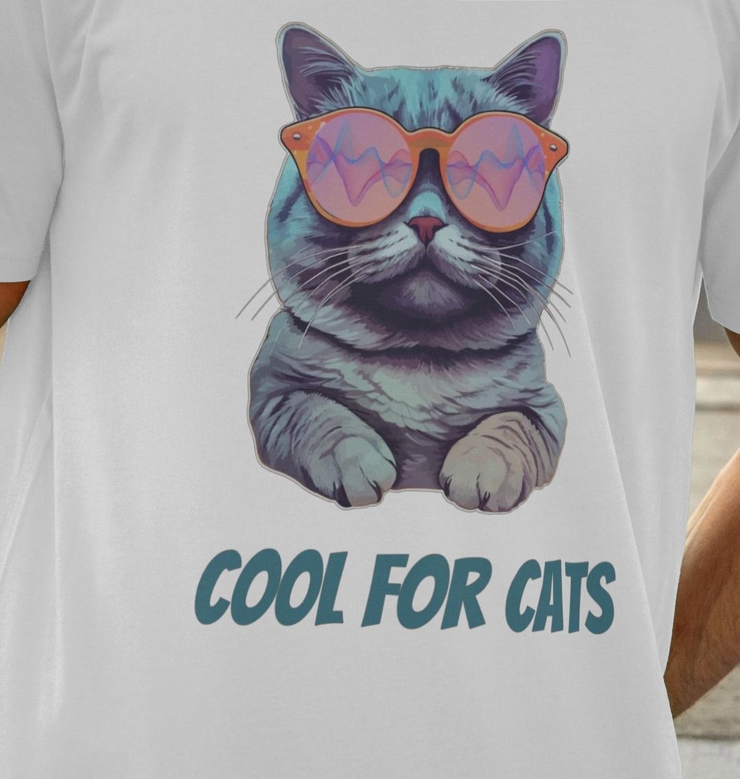 "Cool For Cats" Graphic Mens T-Shirt