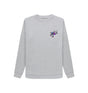 Light Heather Womens Cartoon Character Flying V Sweater