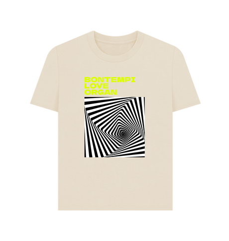 Oat Bontempi Love Organ Green & Black Graphic Womens T-Shirt