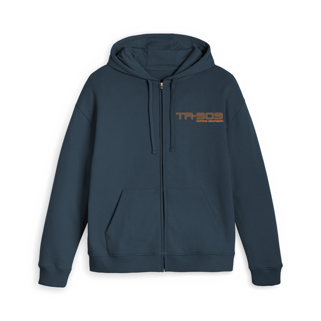 Navy Zip hoody Front
