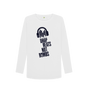 White \"Drop Beats Not Bombs\" Women's Long Sleeve T-Shirt