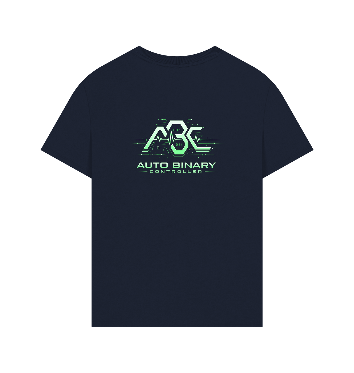 Navy Printed T-shirt Back