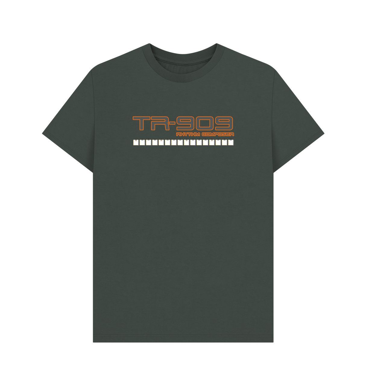 Dark Grey Printed T-shirt Front