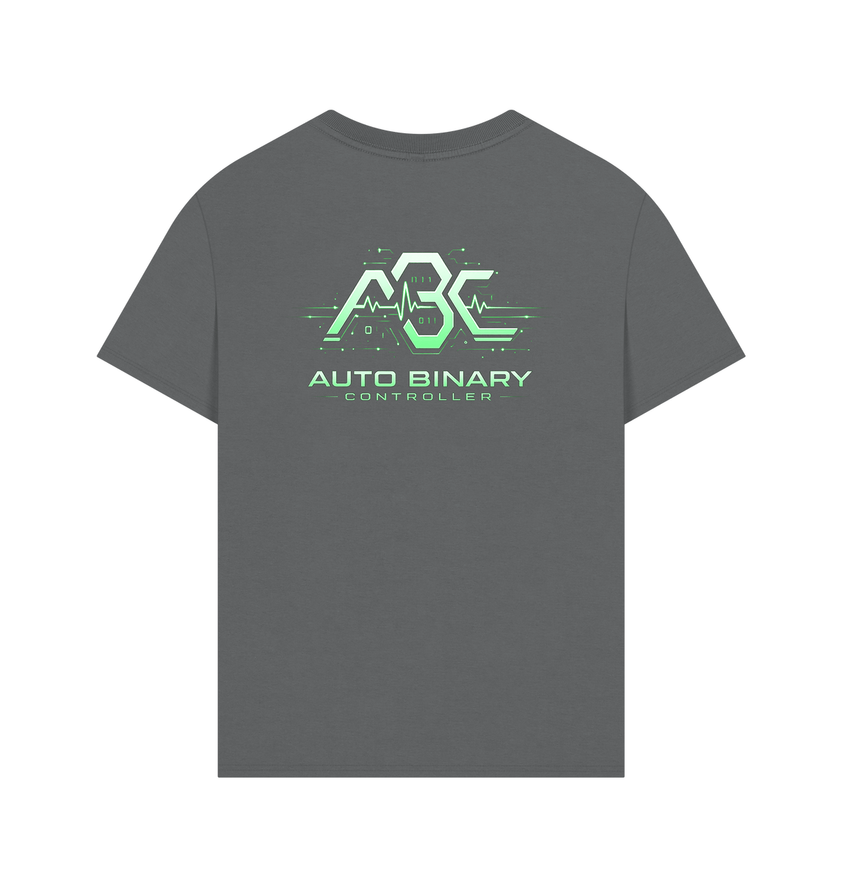 Slate Grey Printed T-shirt Back