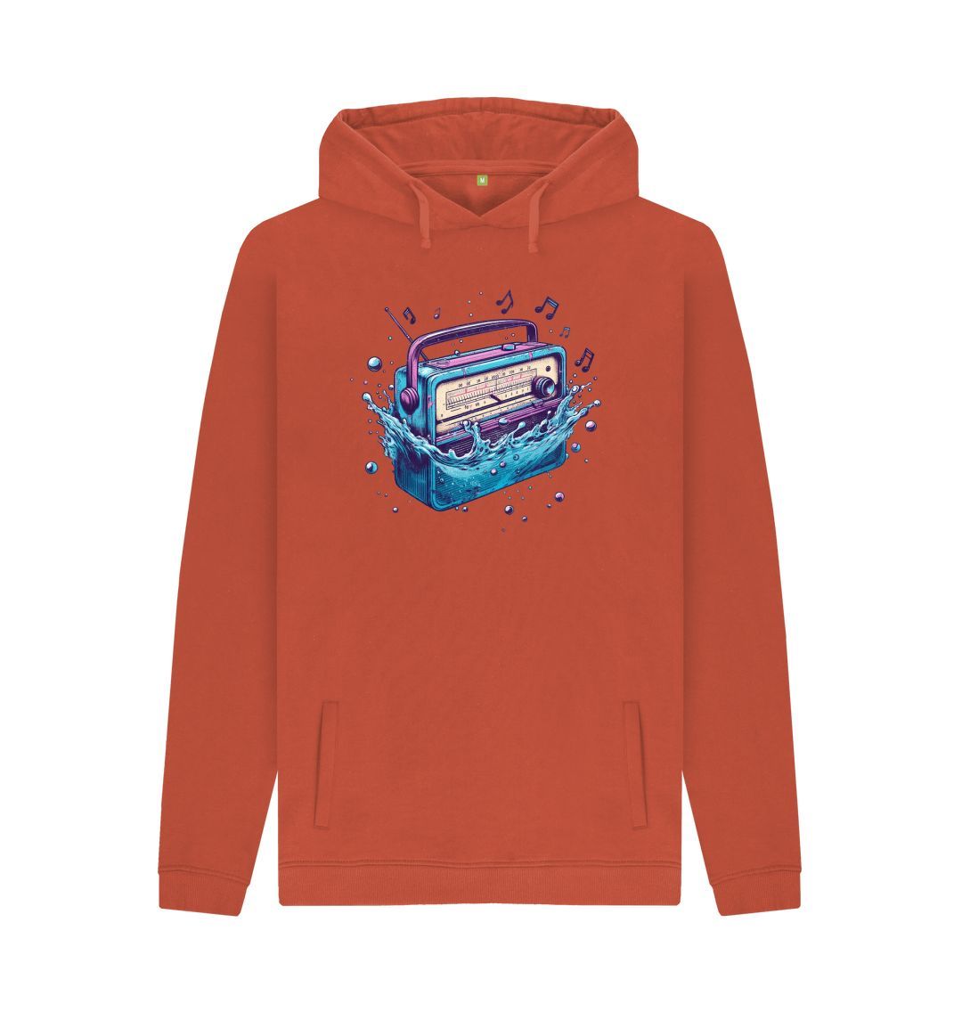 Rust Men's Sync Or Swim Hoodie