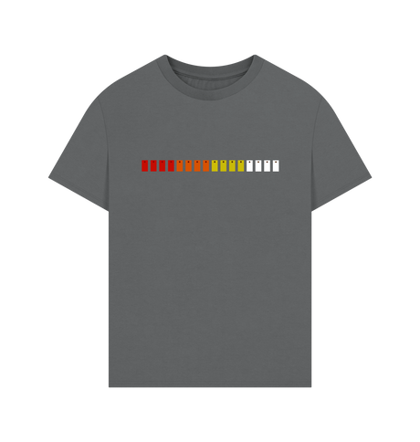 Slate Grey Printed T-shirt Front