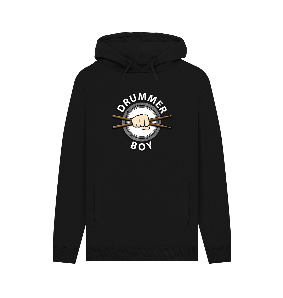 Black \"Drummer Boy Mens Pullover Hoodie